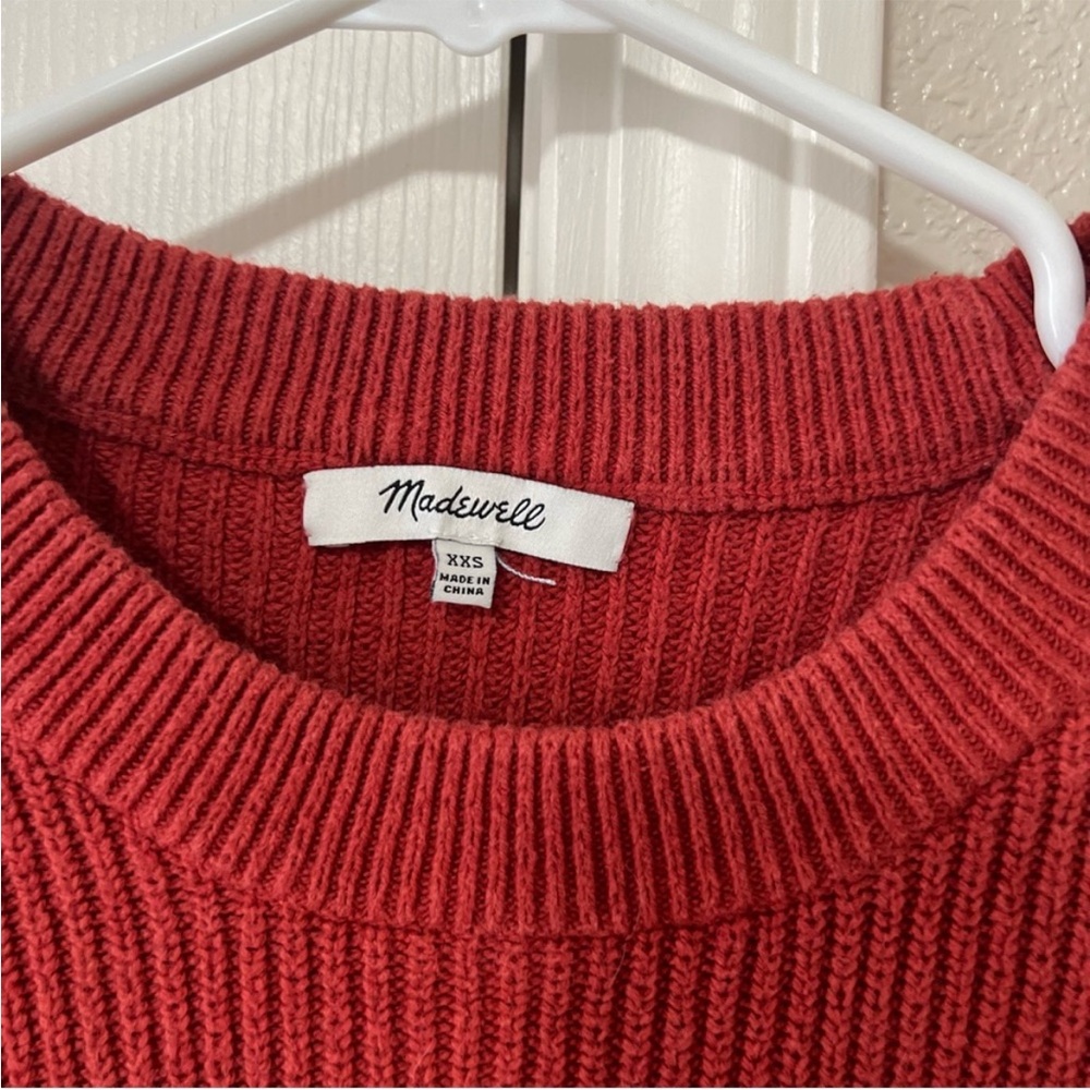 Madewell Patch Pocket Ribbed Knit Pullover Sweate… - image 5